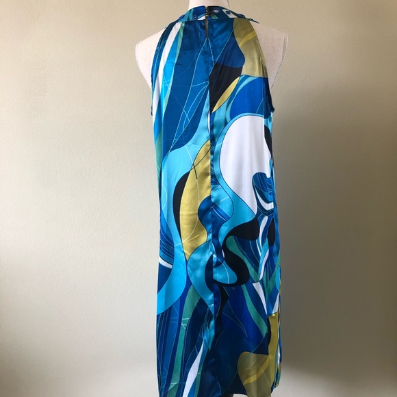 Stunning Blue & Chartreuse Sun Dress 🐠 - Picture 3 of 8